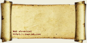 Večerinka Bzenić vizit kartica